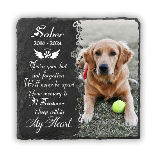 Personalized Pet Memorial Stone – Custom Headstones For Dog – Pet Remembrance Gifts – In Memory Of Dog Gifts