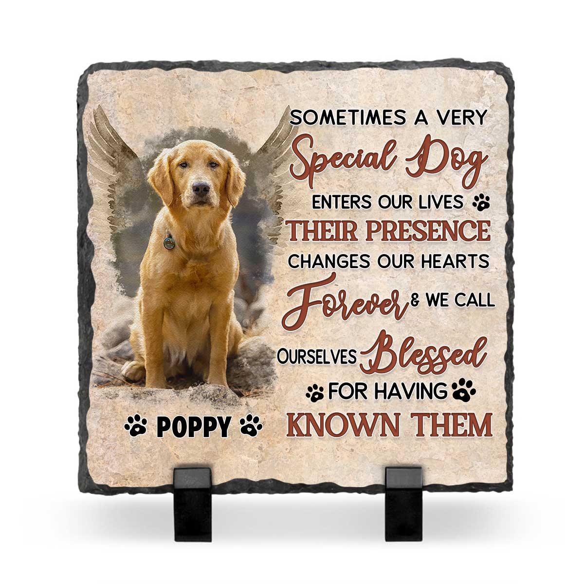 Personalized Pet Memorial Stone Plaque, Sometimes A Very Special Dog Memorial Slate, Dog Loss Gifts