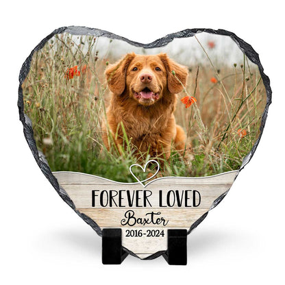 Custom Pet Gravestone Forever Loved – Burial Stones For Pets – Dog Memorial Headstones – Garden Stone Memorial For Dog