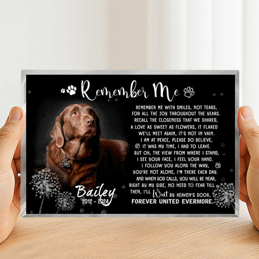 Personalized Pet Remembrance Plaque With Photo - Pet Bereavement Gift - Keepsake For Pet Loss Gifts