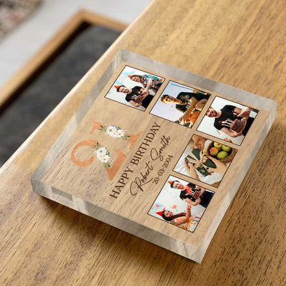 Personalized 21st Birthday Photo Plaque, Custom 21st Birthday Gifts, Unique 21st Birthday Gifts For Him, Gifts For 21st Birthday Male