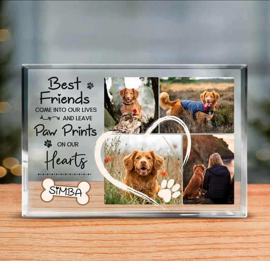Personalized Dog Memorial Photo Acrylic Block - Dog Grief Gifts - Keepsake For Loss Of Dogs