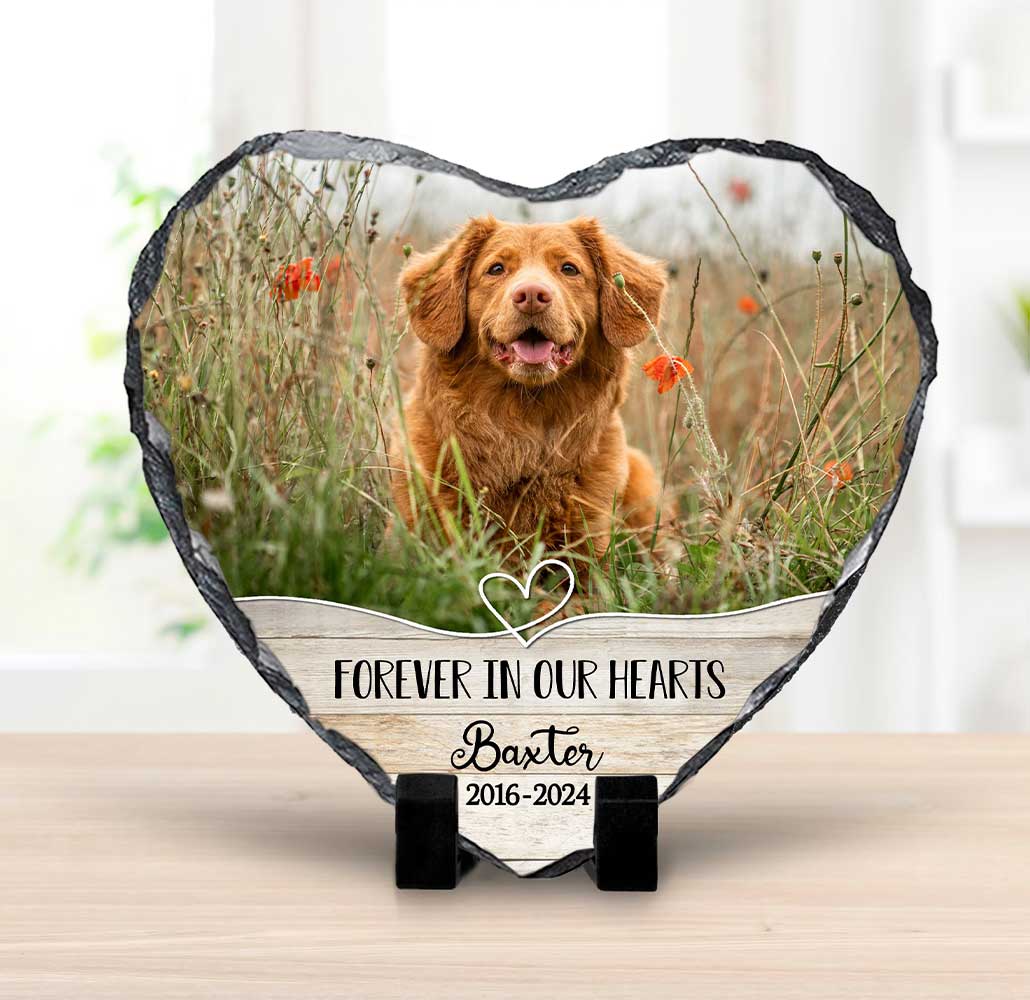 Custom Pet Gravestone Forever Loved – Burial Stones For Pets – Dog Memorial Headstones – Garden Stone Memorial For Dog