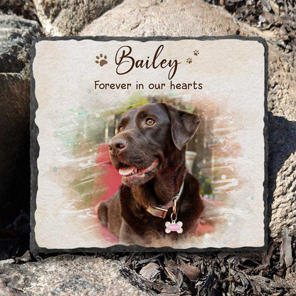 Dog Memorial Stone For Garden, Personalized Pet Loss Gifts, Memorial Gifts For Loss Of Dog, Dog Sympathy Gifts