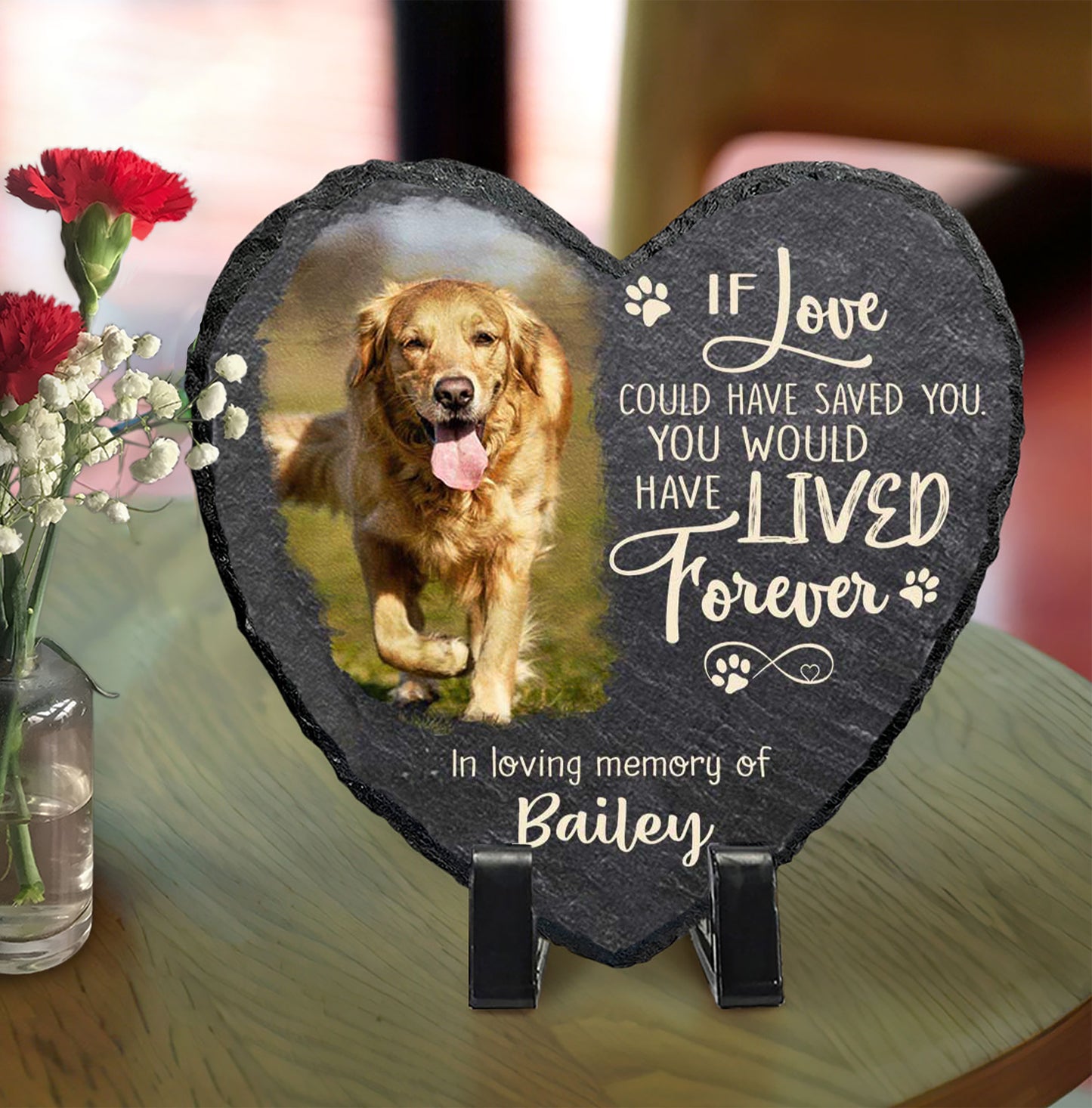 If Love Could Have Saved You Custom Memorial Stone, Personalized Pet Memorial Garden Stone, Pet Loss Gifts