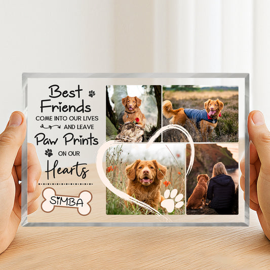Personalized Dog Memorial Photo Acrylic Block - Dog Grief Gifts - Keepsake For Loss Of Dogs