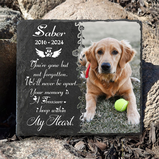 Personalized Pet Memorial Stone – Custom Headstones For Dog – Pet Remembrance Gifts – In Memory Of Dog Gifts