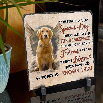 Personalized Pet Memorial Stone Plaque, Sometimes A Very Special Dog Memorial Slate, Dog Loss Gifts