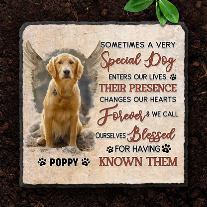 Personalized Pet Memorial Stone Plaque, Sometimes A Very Special Dog Memorial Slate, Dog Loss Gifts